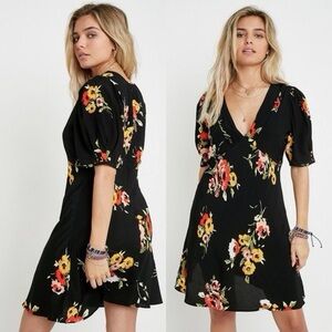 Free People Neon Garden Floral Mini Dress Size 8